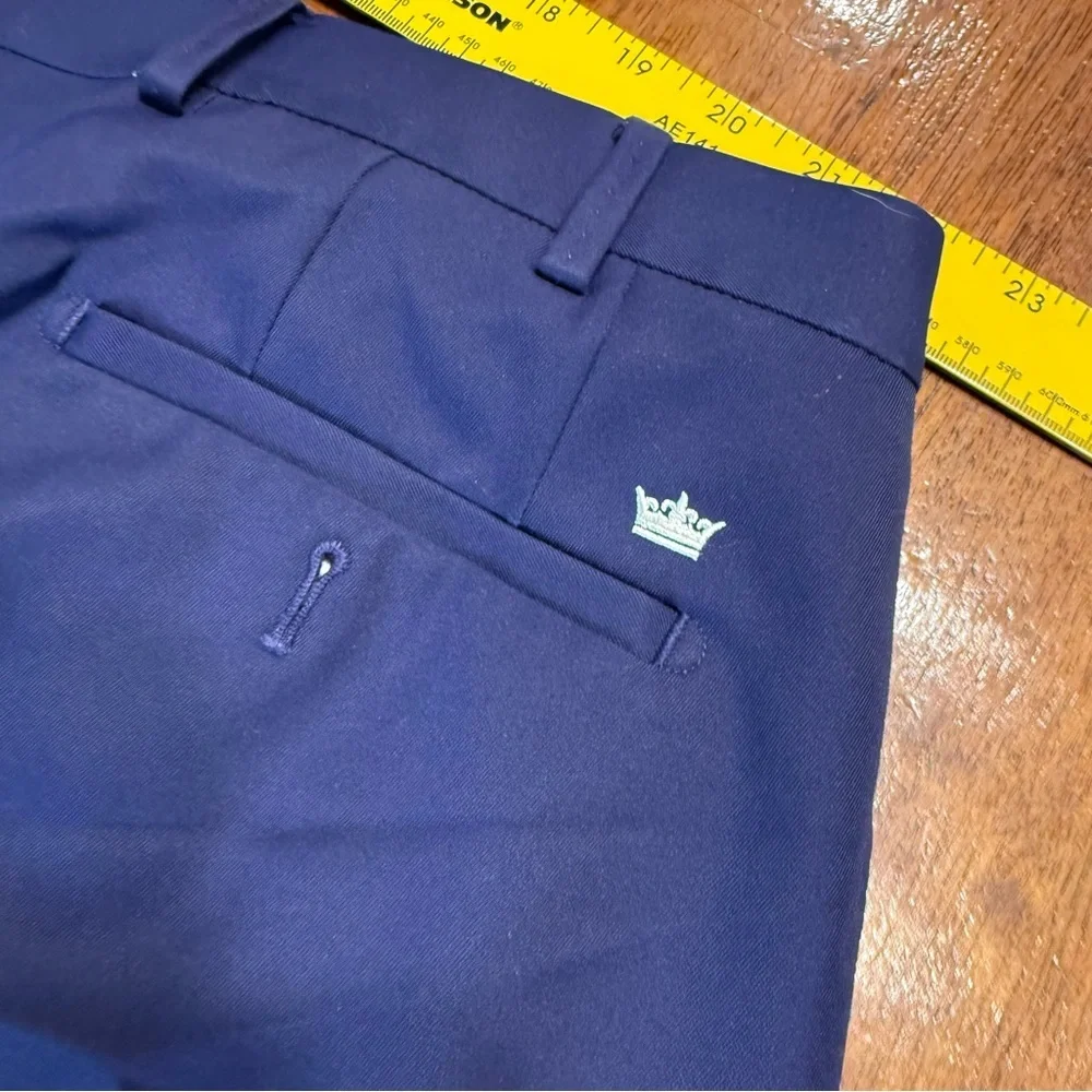 Peter Millar Crown Sport Men's Navy Dress Pants size 34/34 performance golf - Picture 7 of 10